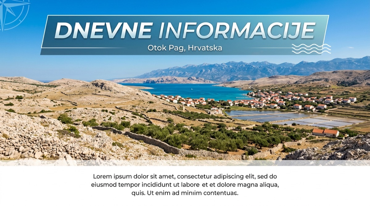 Pag - otok-pag-online.net, Obavijesti - Pag - Utorak 4. kolovoza 2026.